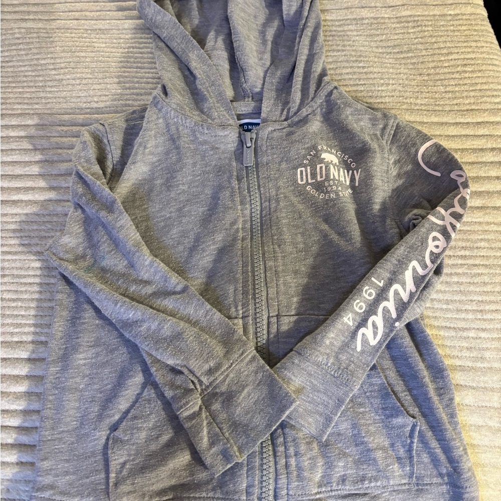 Old Navy Gray Zip-Up Hoodie
